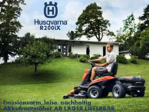 Emissionsarmes Mähen mit dem neuen Husqvarna Rider