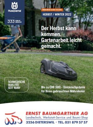 Herbtsmailing von Husqvarna